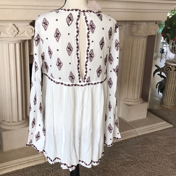 Free People Diamond Embroidered Top - Picture 7 of 8